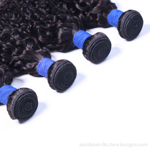 Wholesale Hot Selling Water Wave Curly Weave Raw Brazilian Bundles Cuticle Aligned Virgin Human Hair Extension